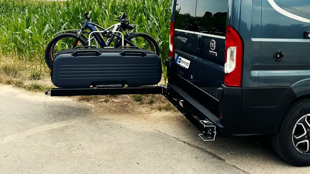 Home 2 Minnid System mit Fahrradmodul und Gepäckbox